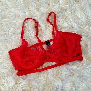 Victoria’s Secret Very Sexy Unlined Demi Red Size 34DD